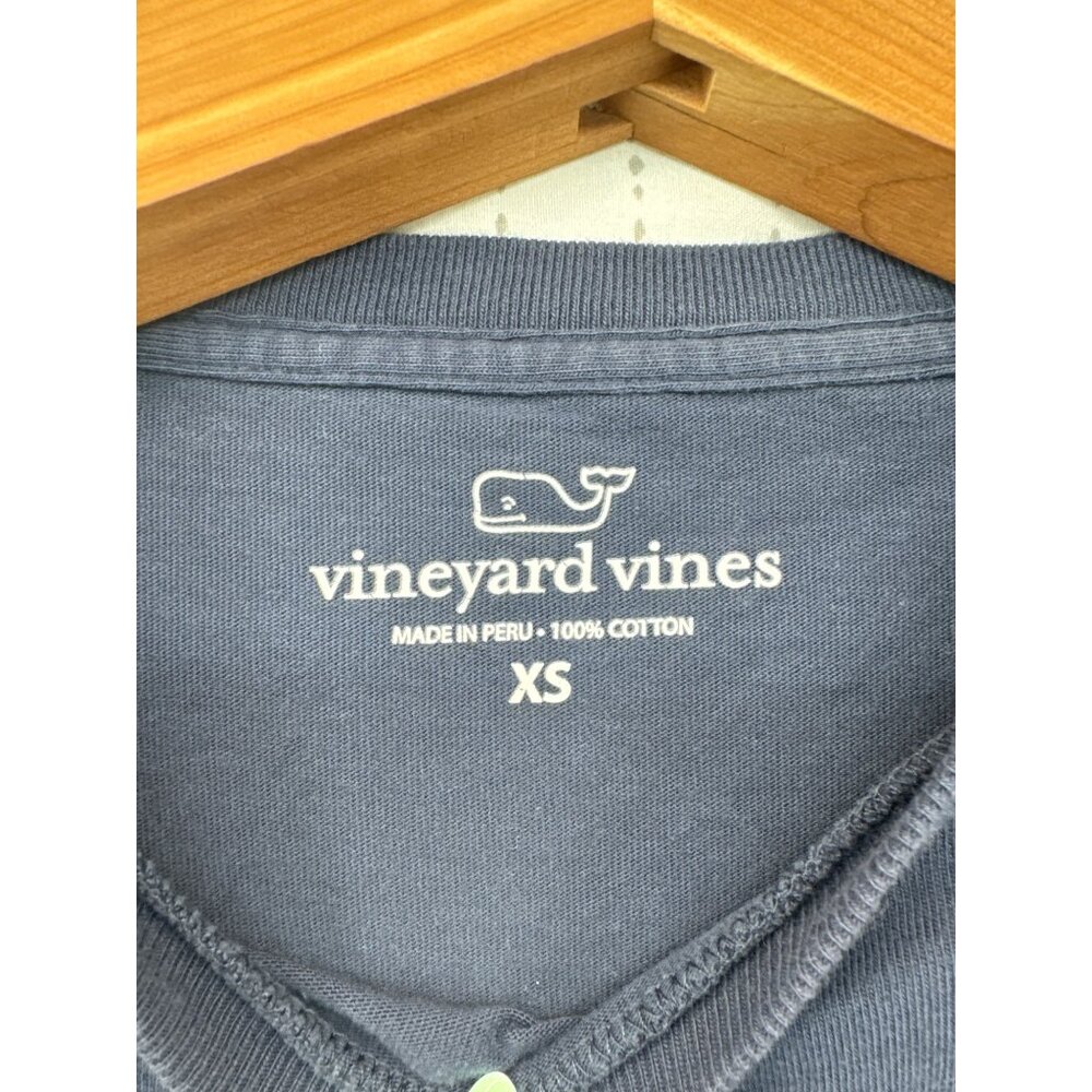 Vineyard Vines Adult TShirt Sz XS LS CrewNeck Jersey Knit Navy Blue Florida Logo - Picture 9 of 16